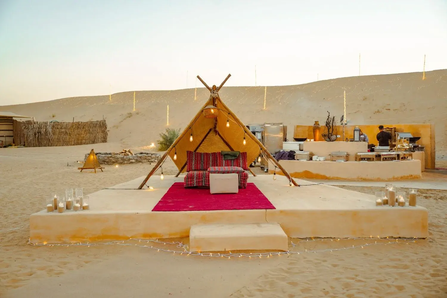 Camel arrival procession at a desert wedding in Al Khatim, Abu Dhabi