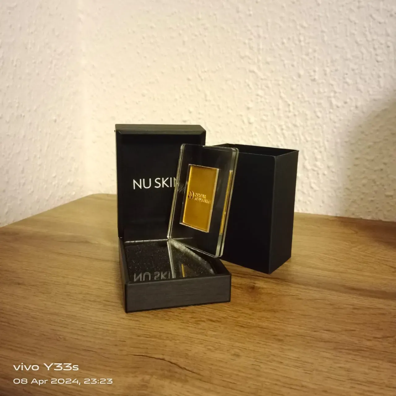 VIP gold bar presentation gift box for an Abu Dhabi corporate client