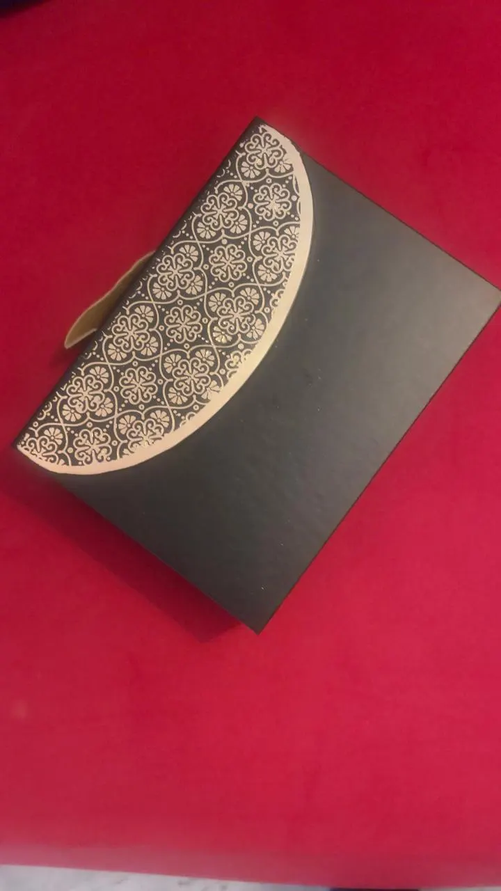 Patterned presentation box packed for a corporate gifting order in Abu Dhabi