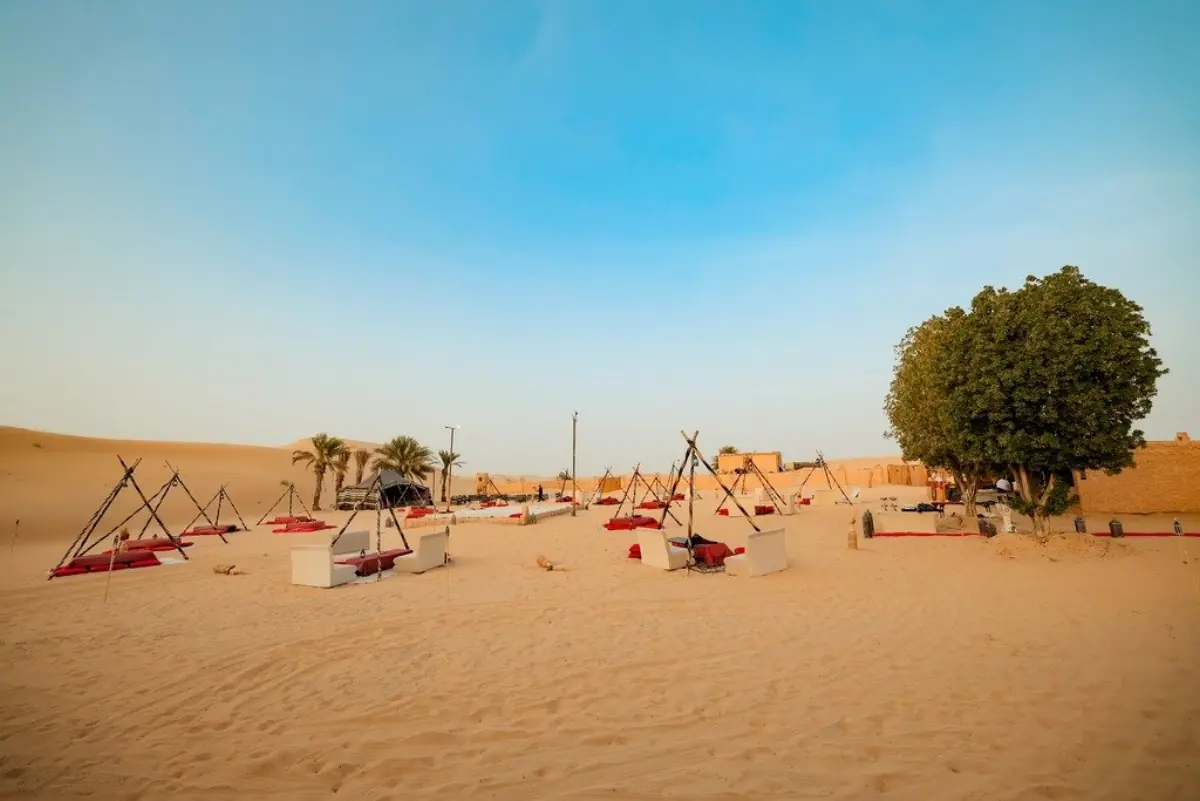How a Desert Event Setup Is Actually Built - Sparkling Sandset journal, Abu Dhabi