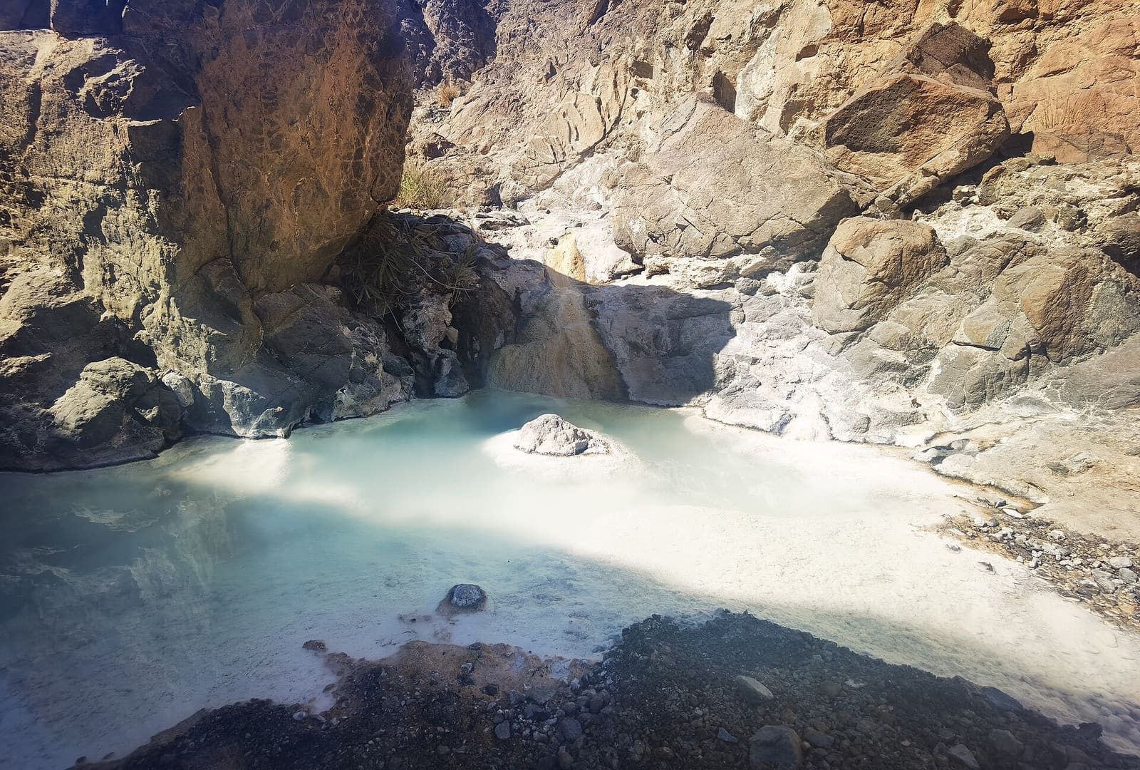 A rocky mountain pool near Masafi, Fujairah